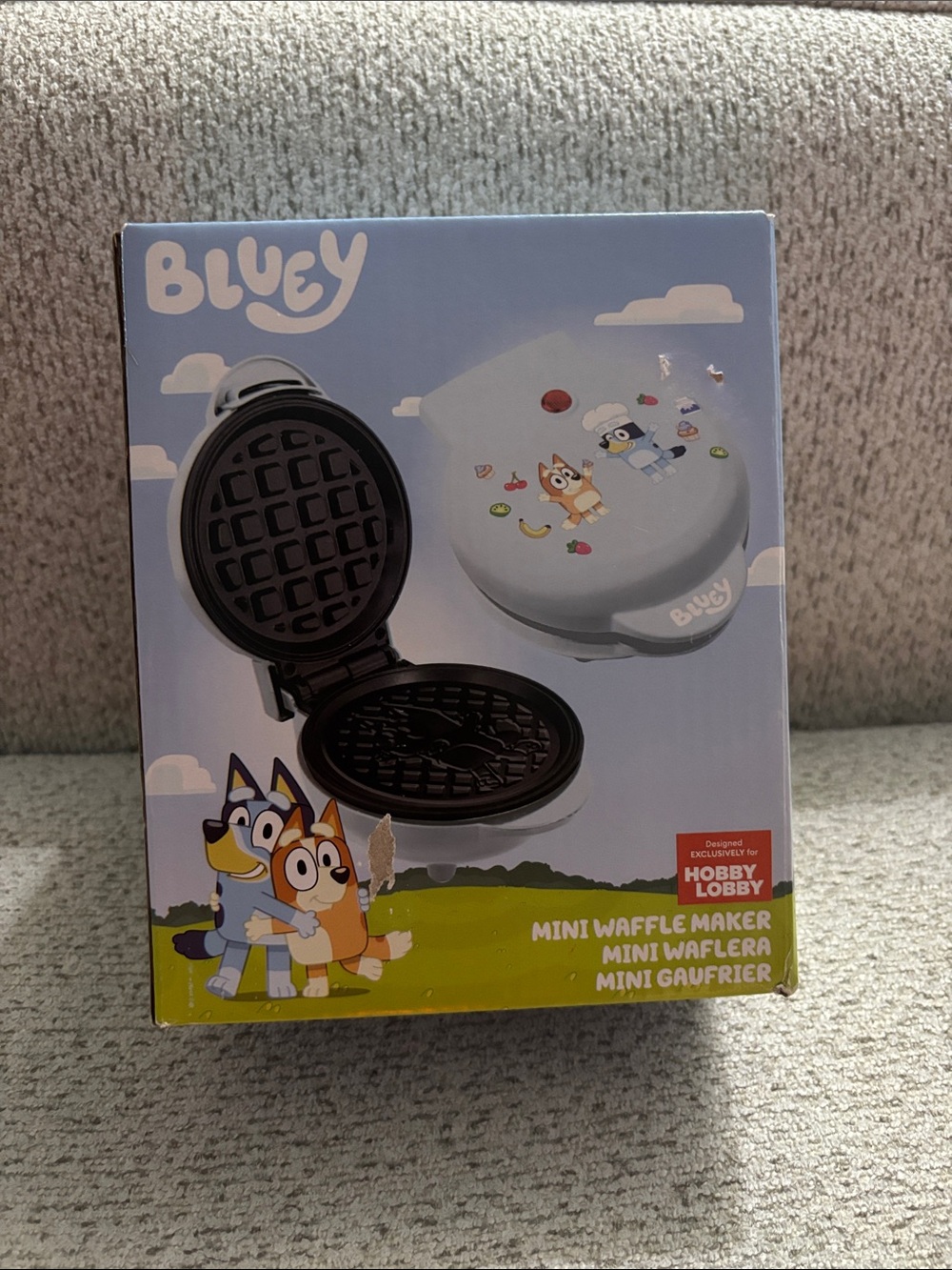 Mini Waffle Maker - Light Blue Kids Appliance